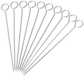 10222270 Westmark 004094102271 10 Piece Meat Roll Skewers Plastic Silver