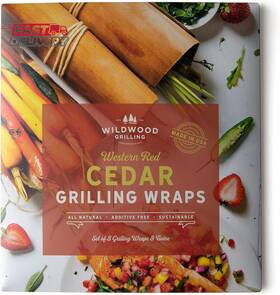 Wildwood Grilling 445033321396 Premium 8-pack Western Cedar Wraps 7.25 Inch X 8 - Perfect For Salmo