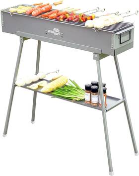 Wb801813 Willbbq Charcoal Grills Commercial Quality Portable Multiple Size Hibachi Bbq Silver