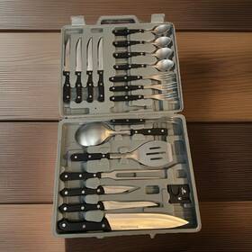 Rr61047 Winchester 19pc Cooking Tool Stainless Steel Barbecue Grill Camping Great Gift