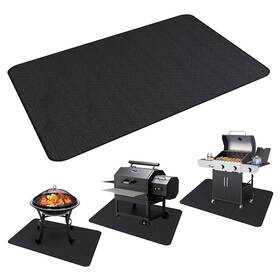 Wolvetrad 704090988469 65 X 48 Inches Under Grill Mat For Outdoor Double-sided Fireproof Gril
