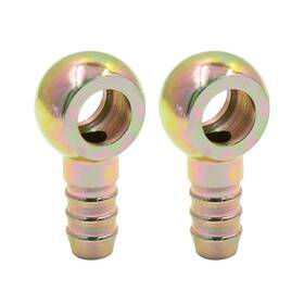 A18122400ux0137 X Autohaux 1/2 Inch 12mm Id Hose Barb 14mm Banjo Fitting Fuel Bronze Tone