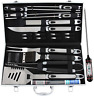 Xingtai-b9-a109-4 Romanticist Bbq Grill Accessories Set With Thermometer Heavy Duty Steel