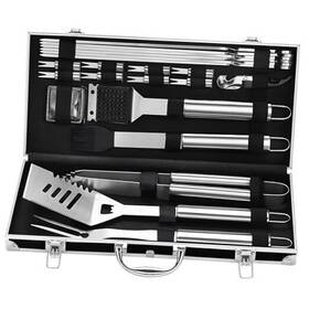 Cm-c21-ss Xingtai Hardware Wooden Manufacture Co. Ltd. Bbq Accessories Grill Tools Set - 22pcs Stainless Stee Barbecue Sliver