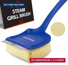 Xudakaixin 717018336358 19 Inch Large Bristle-free Steam Grill Brush Replaceable Bbq Cleaning Head Safe Gril