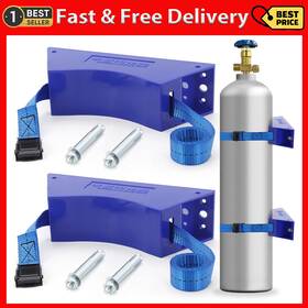 Xz007 313043798767 2pcs Propane Tank Holder Gas Cylinder Wall Mounted Bracket
