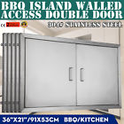 Y8lxq001361510818427 Vevor Stainless Steel Double Bbq Door Reverse Vertical 827843240161
