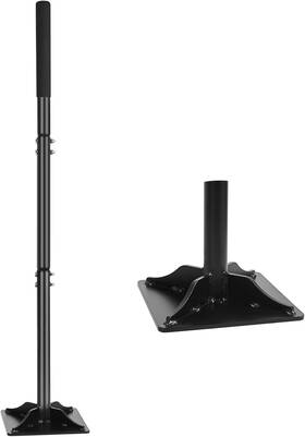 Ylus1144 Yeelor Tamper With 44 Inch Handle Sturdy Heavy Duty Carbon Steel Soil Black