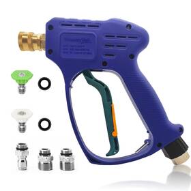 Yw-p58-v2 Yeewayveh Pressure Washer Gun With Swivel 3/8 Inch Quick Connect And M22 14mm / 15mm Fitt