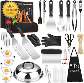 Yekale 726084591479 Griddle Accessories Kit 135 Pcs Grill Tools Set For Blackstone And Camp