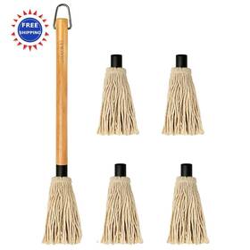Yfwood 649615759202 Bbq Mop Brushes For Sauce 18 Inch Grill Basting Wooden Long Handle