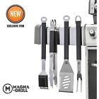 Yg779 Magnetic Grill Tool Set Piece Stainless Steel Grilling 762988956143