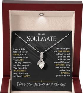 Ks763 Yiham To My Soulmate Necklace For Women Soul Mate Jewelry Future Wife Gift