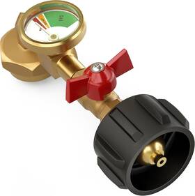 Yk41b Yitouu Propane Refill Adapter For 1 Lb. Tanks With Pressure Gauge And Valve Heavy-duty