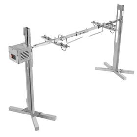 Hw-cqyl-375-1 Yiyibyus 53.54 Inch Large Stainless Steel Electric Lamb Pig Chicken Grill Rotisserie Set