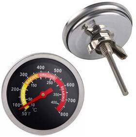 Y0000107 Yotom 2 Pcs Bbq Grill Temperature Gauge Charcoal Pit Smoker Thermometer B