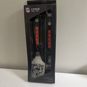 You The Fan 810689026853 Youthefan Nfl Spirit Series 3-piece Bbq Set - Bears