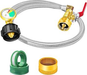 Praru-1 Ytfsa Upgraded Propane Refill Adapter Hose Kit 36 Inch For 1 Lb. T