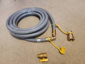 Yuangming Lh-3/4 3/4 Inch Natural Gas Hose For Generator With Quick Connect Fittings 30ft