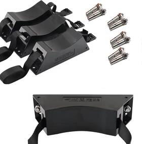 Yf1518-041 Yufanya 4pcs Cylinder Wall Mounted Bracket Propane Tank Holder Gas Black