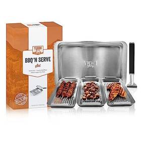 Yukon Glory 810027930248 Bbq Ftn Serve Grill Basket Set - Includes 3 Grilling Baskets A Se