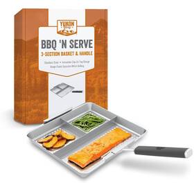 Yg-662 Yukon Glory Bbq Ftn Serve 3 Section Grill Basket The Grilling I