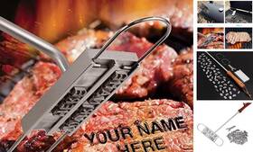 8541960273 Yutuo Bbq Meat Branding Iron With Changeable Letters Personalized Barbecue Steak