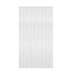 Zaplyte 640283504774 25pcs Kebob Skewers 33cm X 3mm Stainless Steel Round Bbq Grill Sticks