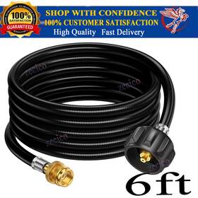 6ft-lp-hose Zecico Propane Tank Adapter Hose 1lb To 20lb Converter For Qcc1 Type1 Lp Gas Grill 6ft