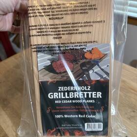 Zedernholz 745150088521 6-pack Red Cedar Grilling Planks For Salmon Beef And Veggies