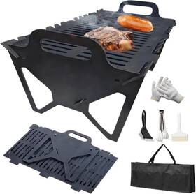 Skjz-00147bbb Zelaibaihuo Slot Grill - Collapsible Bbq For Easy Storage Steel Stainless
