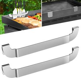 Skcj-2 Zhsx 10 Inch Magnetic Grill Spatula Holder Stainless Steel Tool Rack 2 Pcs