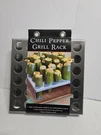 Charcoal Companion Chili Pepper Grill Rack Holding Up To 36 Jalape Poppers. Fixed Price $16.00.