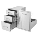 Vevor Outdoor Kitchen Drawer Combo 29.5" X 22.6" 21.7''D, Access. Fixed Price $483.75.