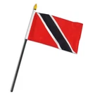 2 Pack Trinidad And Tobago 4"X6" Flag Desk Table Stick. Fixed Price $8.88.