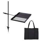 Folding Swivel Campfire Grill, Portable Cooking Grate Over Pit, Lightweight. Fixed Price $22.35.
