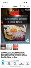 Charcoal Companion Blossoming Onion Grill Rack, Open Box. Fixed Price $9.99.