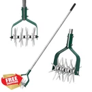 Yeelor Garden Cultivator, Stainless Steel Handle, Soil Loosening Tool. Fixed Price $44.43.