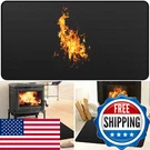 Rumlick Fireplace Mat 48X30 Double-sided Fireproof Waterproof Hearth Rug. Fixed Price $51.19.