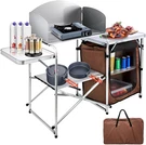 Vevor Camping Kitchen Table, Aluminum Portable Folding Cook Station With. Fixed Price $128.99.