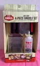 Expert Grill Soft Grip 4 Piece Griddle Kit Spatula Squeeze Bottle Bbq. Fixed Price $12.00.