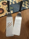 Barely Used Blackstone Long Griddle Spatula Set Of 2- Heavy-duty Stainless Steel. Fixed Price $10.00.
