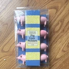 Charcoal Companion Pig Corn Cob Holders, Pink Stainless Steel Prongs, 4 Sets. Fixed Price $6.99.