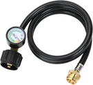 Atkke Propane Hose Adapter 1LB To 20LB With Gauge, 4FT Tank Grill Ada.... Fixed Price $43.68.