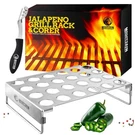 Mountain Grillers Jalapeno Popper Holder For With Corer Large 24 Hole .... Fixed Price $33.19.