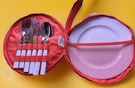 Sunnylife Picnic/travel Cutlery & Plate Set - Compact, Unused Vintage Look. Fixed Price $9.99.