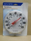 Acurite Indoor Outdoor Analog Thermometer W/ Bracket 00346 - New Nip 5" Dial. Fixed Price $9.99.