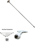 24-INCH Universal Valve Key Polished Chrome Gas Pit Fireplace Replacement. Fixed Price $58.09.