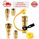 Rv Quick Connect Fittings Bbq Grill Adapter 1/4" Npt Propane Hose 5PCS. Fixed Price $16.14.