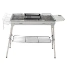 Folding Bbq Grill Barbecue Charcoal Rack Shish Kebab Stainless Steel Outdoor. Fixed Price $43.99.